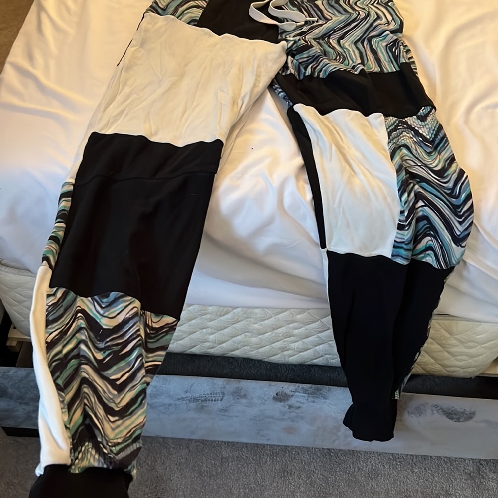 Patchwork Joggers / Sweatpants - image 2